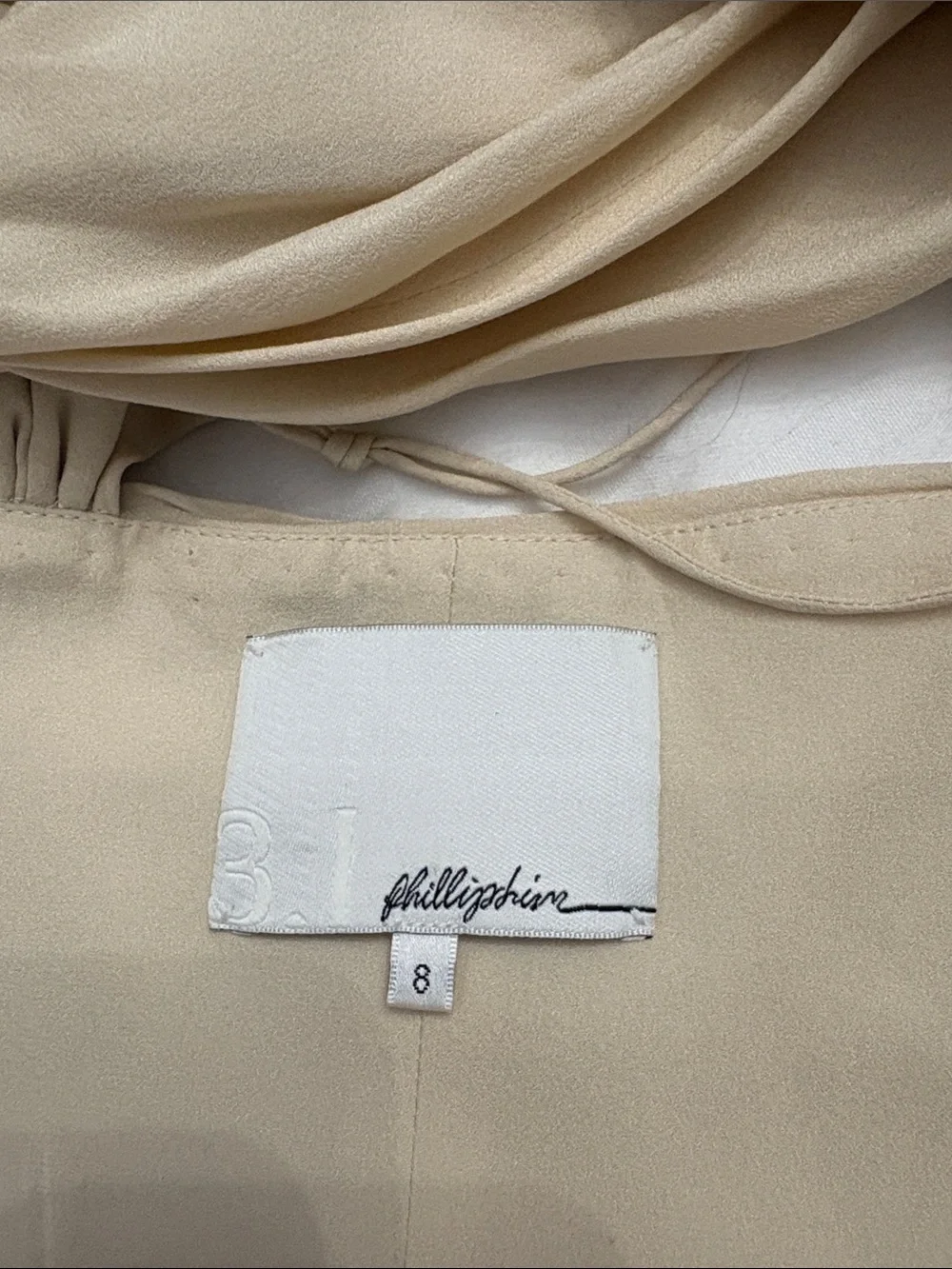 3.1 Phillip Lim Cream One-Shoulder Twist Pleated Dress - Picture 11 of 12